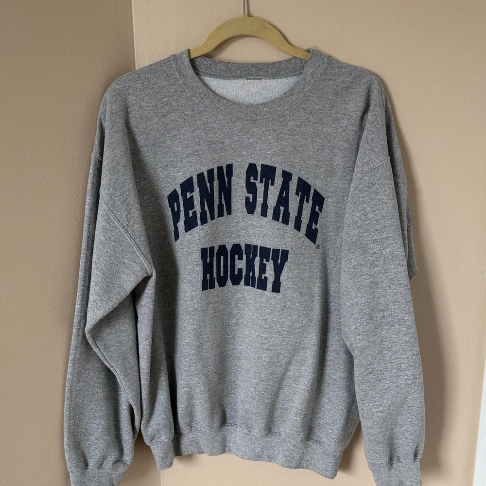 Gray Penn State Hockey Sweatshirt, Medium - Picture 1 of 2